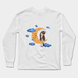 Сat and moon Long Sleeve T-Shirt